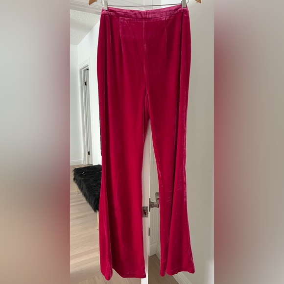 Velvet pants perfect for the upcoming holiday season! Never worn w/ tags. - Picture 3 of 7